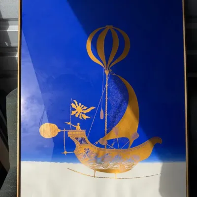 1976 nautical serigraph by  Charles "Chuck" W. Vansen (1939–2022) - AP 30