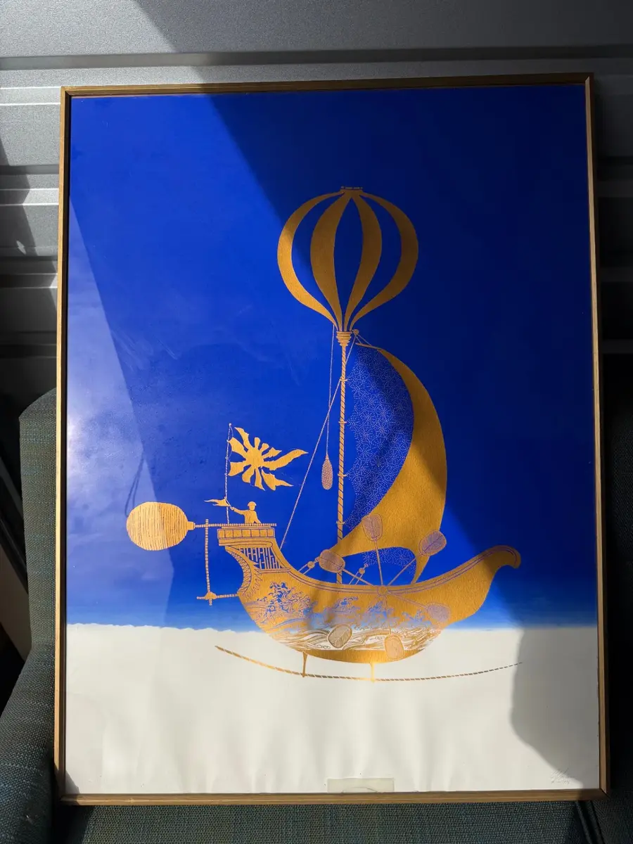 1976 nautical serigraph by  Charles "Chuck" W. Vansen (1939–2022) - AP 30
