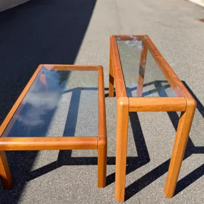Henning Oddense (labeled) Denmark Vintage MCM Teak Tables