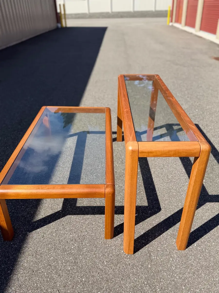 Henning Oddense (labeled) Denmark Vintage MCM Teak Tables