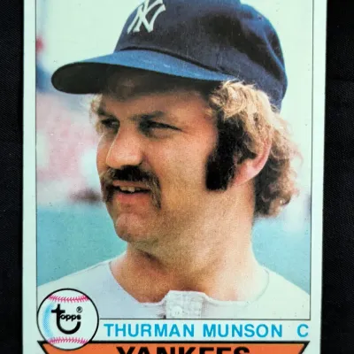 1978 Topps Thurman Munson baseball card, number 60, featuring the New York Yankees catcher in a portrait shot.