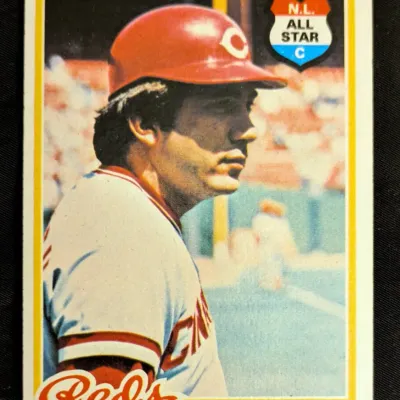 Vintage 1981 Topps Johnny Bench baseball card, featuring the Cincinnati Reds catcher as an N.L. All-Star.