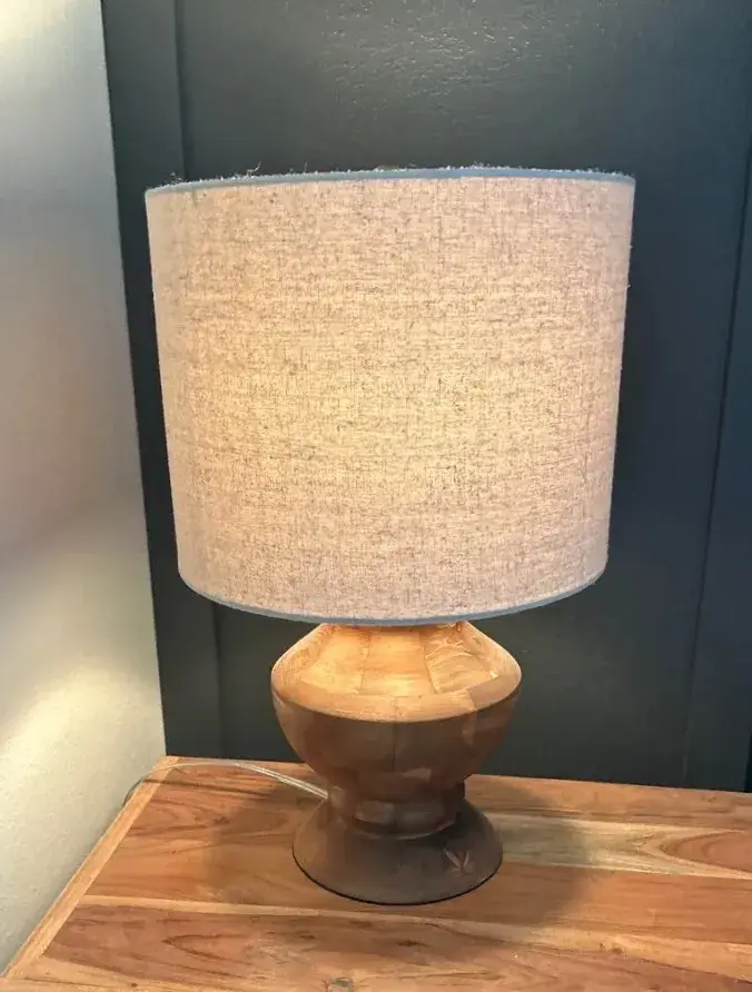 Mid-century Modern Turned-wood Tableamp