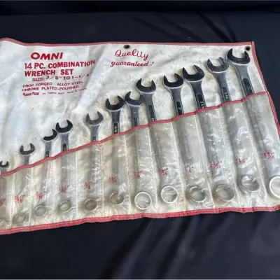 Omni 14-piece combination wrench set