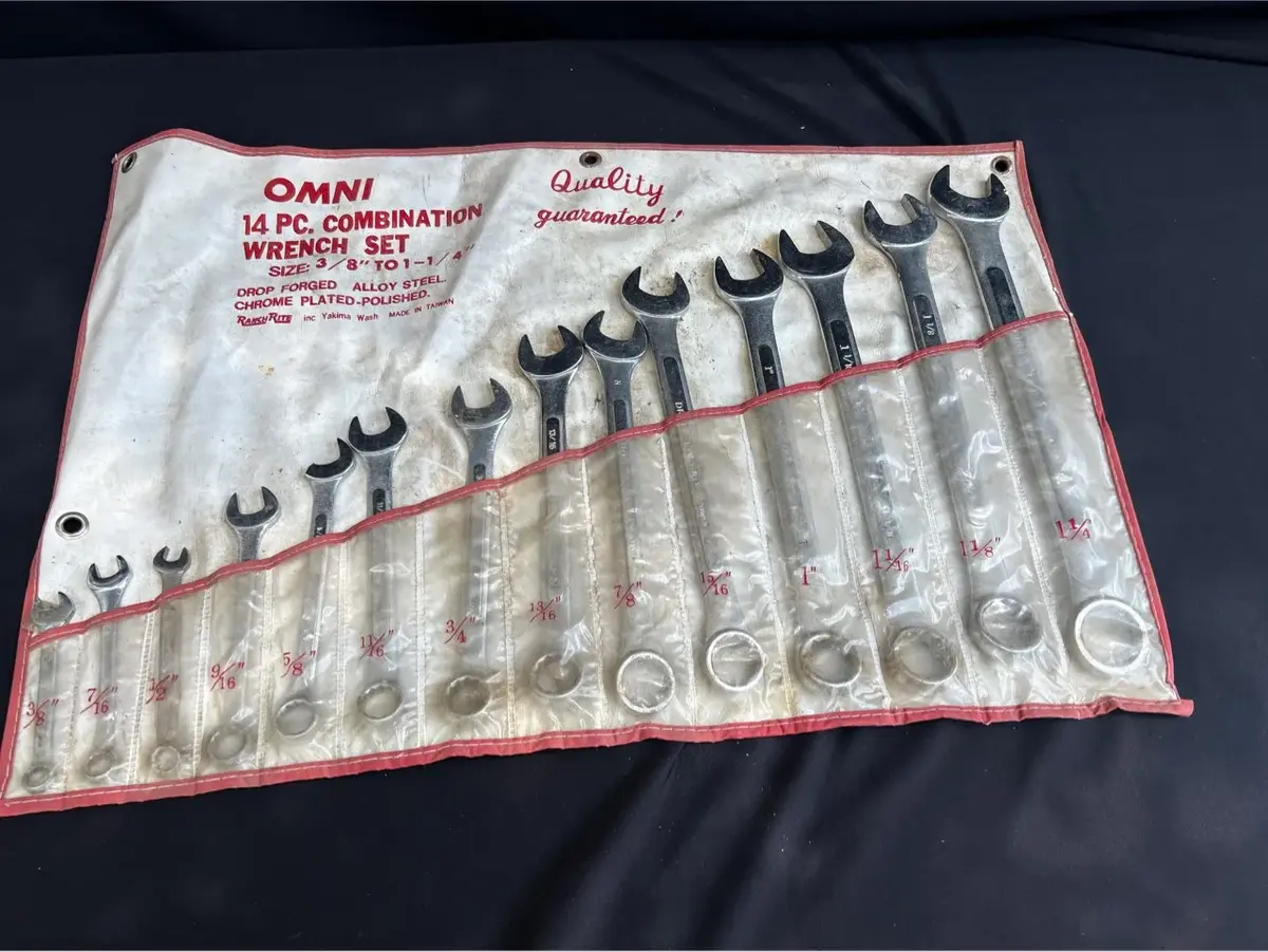 Omni 14-piece combination wrench set