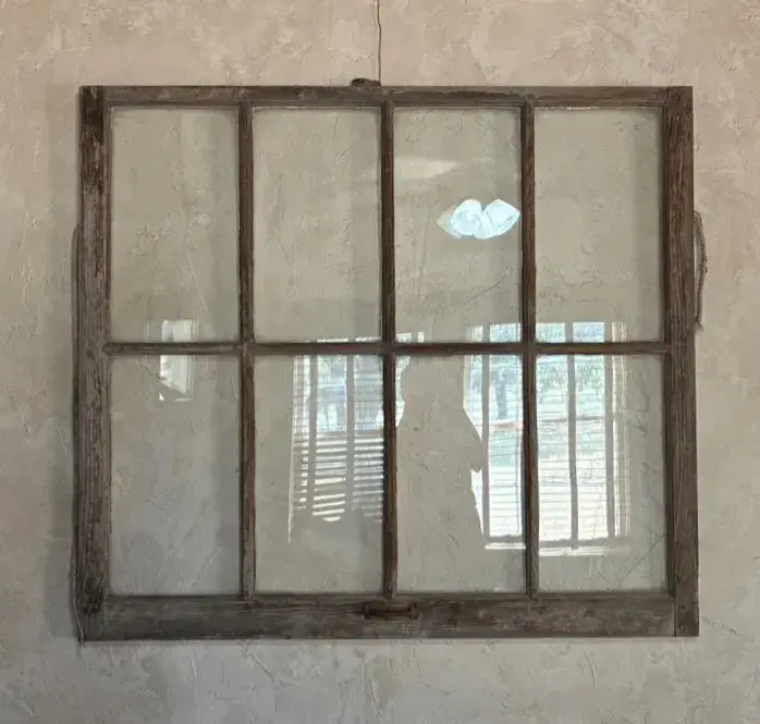 Rustic 8 Pane Window Decor