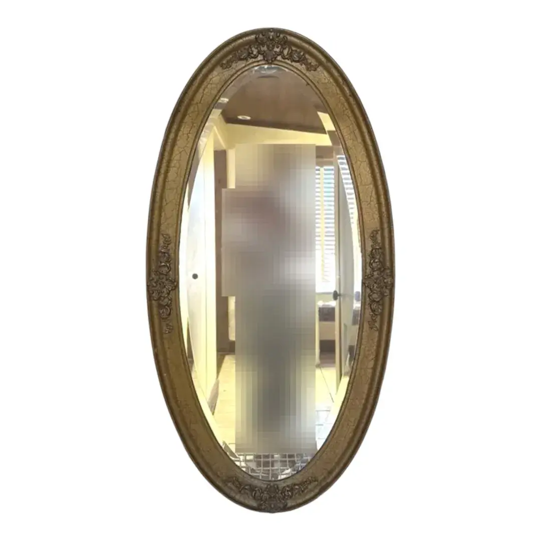 Antique style oval mirror 