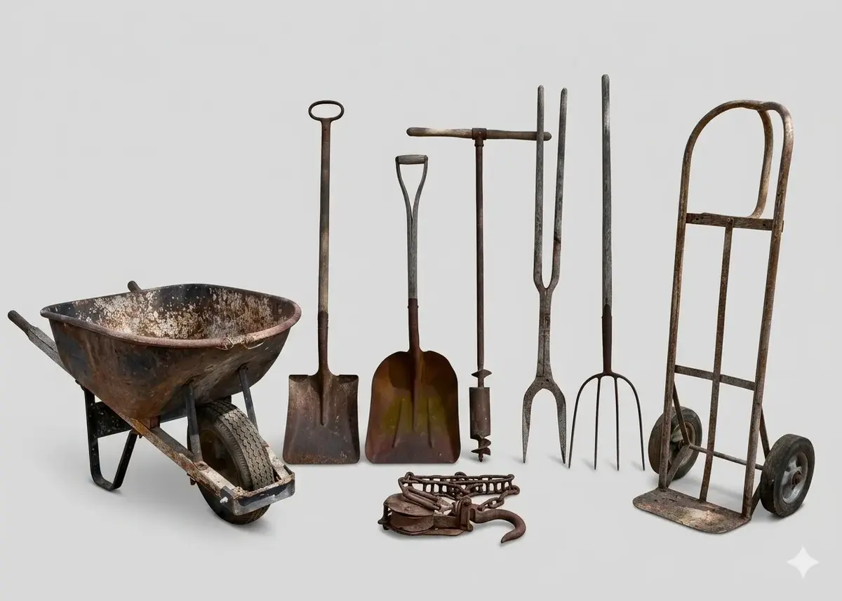 Rustic Farm Tools Mega Lot!
