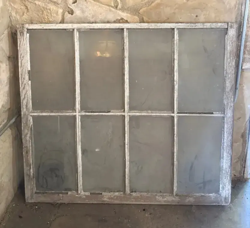 Vintage 8 pane window 