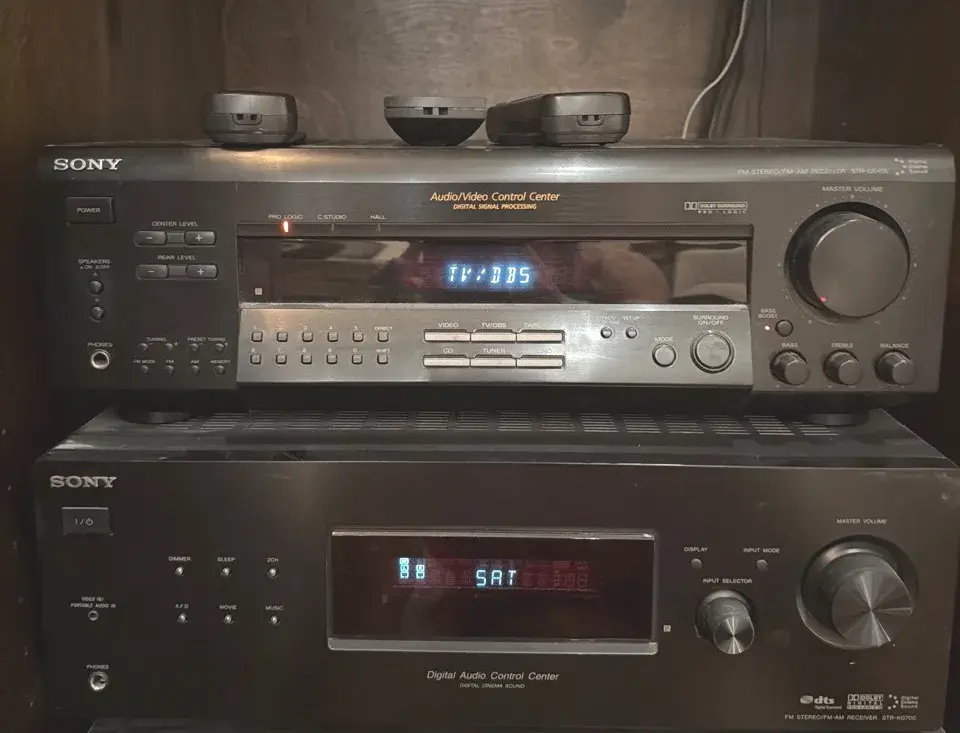 Pair of Sony Digital A/V Stereo Receivers – STR-DE415 & STR-K670P