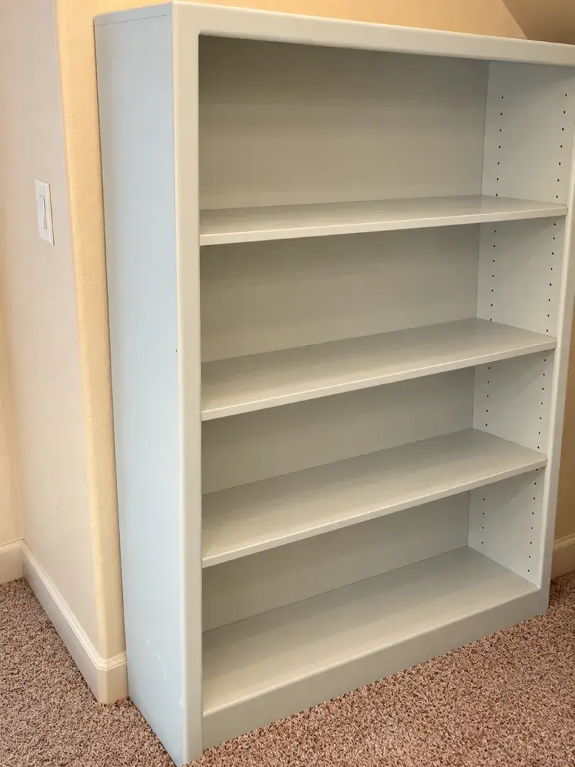 Painted Wood Bookshelf (Upstairs)