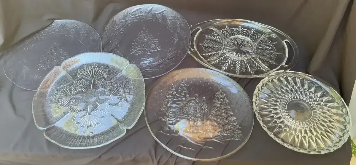 A Set Of Glass Plates, With Ample Style Awaits!