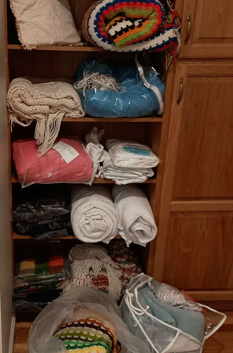 A Closetful Of Blankets And More!