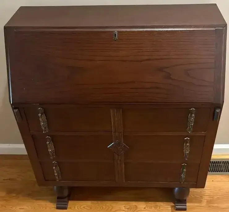 Antique Slant-Top Secretary Desk!