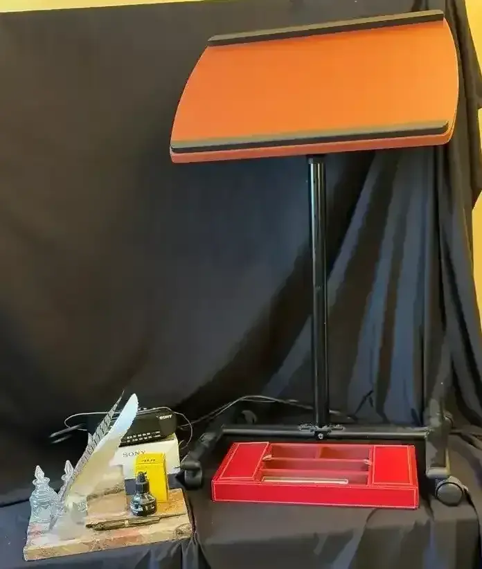 Standing Desk And Fine Writing Supplies!
