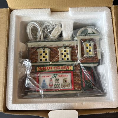 LOT 156: Department 56 Profiles The Heinz Grocery Store Christmas Village Building (2of6)