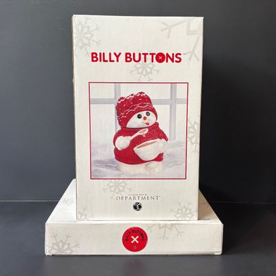 LOT 148: Dept 56 Billy Buttons Cookie Jar & Cookies for Santa Plate