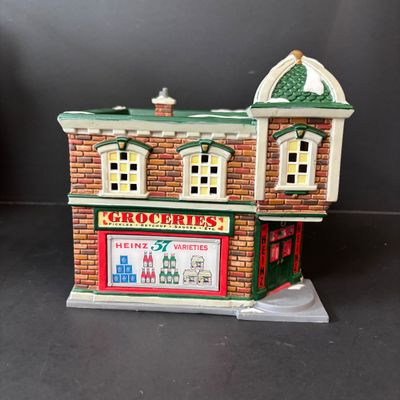LOT 154: Department 56 Profiles The Heinz Grocery Store Christmas Village Building (4 of 6)
