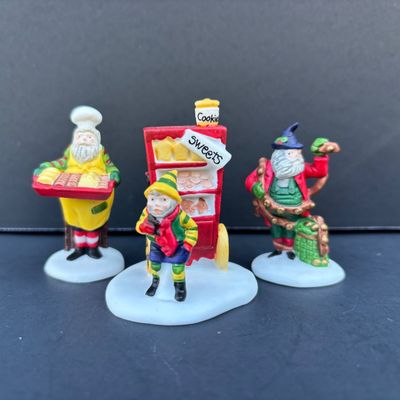 LOT 138: Department 56 Heritage Village Collection Christmas Figurines Lot with Boxes