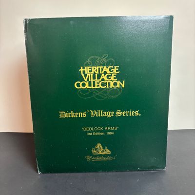 LOT 100: Dept 56 Dickens Village Series Dedlock Arms: 3rd Edition Limited to 1994