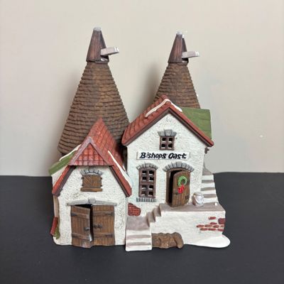 LOT 85: Dept 56 Dickens Village Series: Nicholas Nickleby Cottage, Bishops Oast House & Walpole Taylors