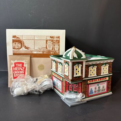 LOT 157: Department 56 Profiles The Heinz Grocery Store Christmas Village Building (1 of 6)