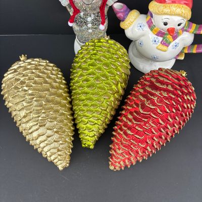 LOT 145: Traditions Holiday Celebrations Snowman Teapot by Christopher Radko, Hallmark Snowman's Land Ornament, Over-Sized Pinecone...