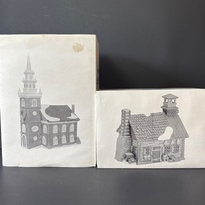 LOT 150: Dept 56 New England Series Sleepy Hollow & Old North Church