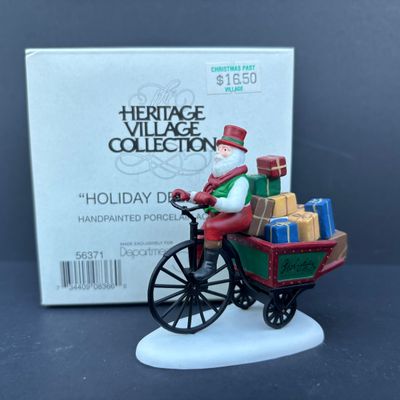 LOT 78: Dept 56 Accessories w/Original Boxes: Holiday Deliveries, Busy Sidewalks, Classic Cars, Santa & Mrs. Claus, All Around the Town