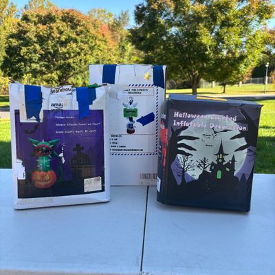 LOT 104: Halloween Inflatable Outdoor Lawn Decorations 3pcs