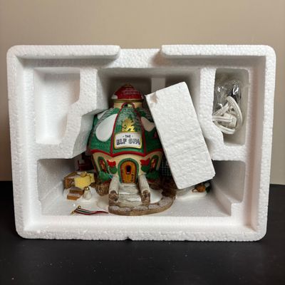 LOT 93: Dept 56 North Pole Series The Elf Spa & Heritage Collection Accessories: I'll Need More Toys, Baker Elves, Toy Maker...