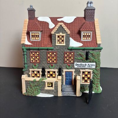 LOT 100: Dept 56 Dickens Village Series Dedlock Arms: 3rd Edition Limited to 1994