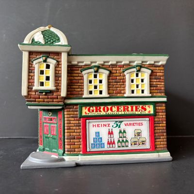 LOT 155: Department 56 Profiles The Heinz Grocery Store Christmas Village Building (3of 6)