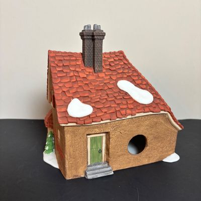 LOT 88: Dept 56 Dickens Village Houses w/Original Boxes: The Chop Shop, Geo Weeton Watchmaker & Golden Swan Baker