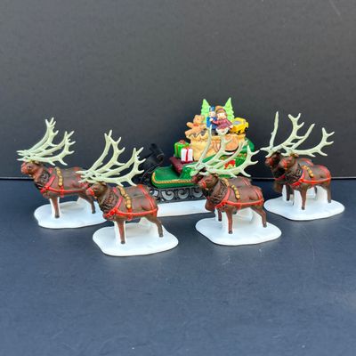 LOT 138: Department 56 Heritage Village Collection Christmas Figurines Lot with Boxes