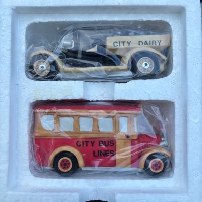 LOT 81: Dept 56 Accessories w/Original Boxes: Trimming the North Pole, Transport, Charting Santa's Course, Baker's Elves, One...