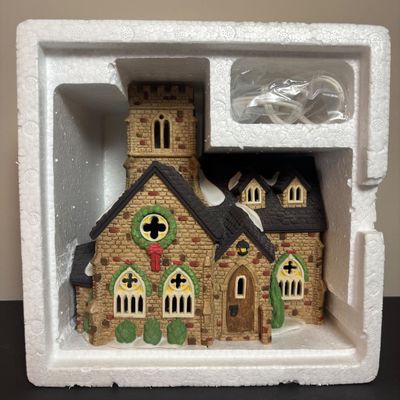 LOT 90: Dept 56 Dickens Village Houses & Accessories w/Original Boxes: Violet & Chestnut Vendor & Carolers, Peggotty's...