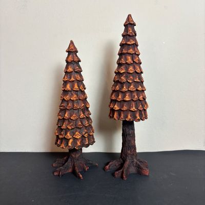 LOT 101: Dept 56 Accessories: Royal Coach, Yeomen of the Guard & Pine Cone Trees