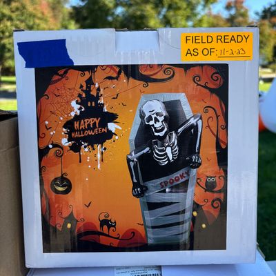 LOT 60: Halloween Inflatable Outdoor Lawn Decorations - 3pcs
