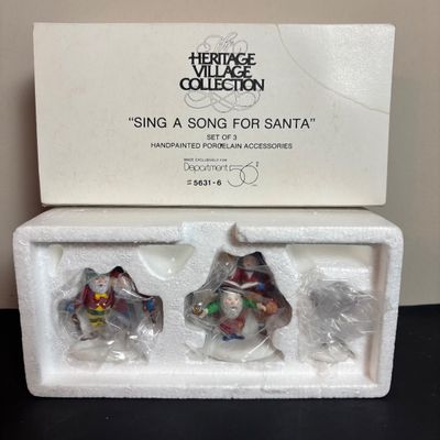 LOT 91: Dept 56 Dickens Village Accessories & North Pole Series Reindeer Flight School w/Original Boxes