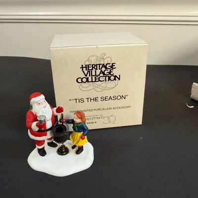 LOT 42: Dept 56 Holiday Accessories - Father Christmas's Journey, Tis the Season, Santa & Mrs. Claus, Gingerbread Vendor, Street...