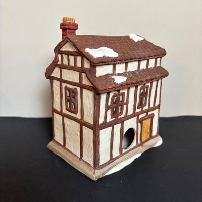 LOT 88: Dept 56 Dickens Village Houses w/Original Boxes: The Chop Shop, Geo Weeton Watchmaker & Golden Swan Baker