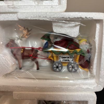 LOT 91: Dept 56 Dickens Village Accessories & North Pole Series Reindeer Flight School w/Original Boxes
