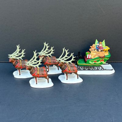 LOT 138: Department 56 Heritage Village Collection Christmas Figurines Lot with Boxes