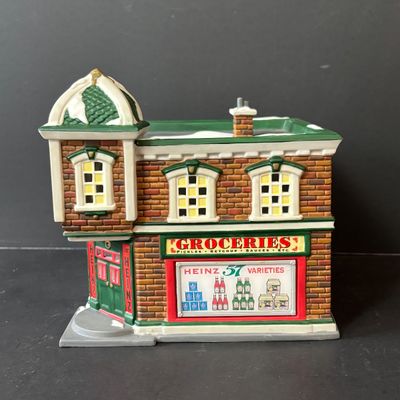 LOT 157: Department 56 Profiles The Heinz Grocery Store Christmas Village Building (1 of 6)