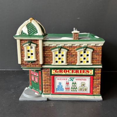 LOT 153: Department 56 Profiles The Heinz Grocery Store Christmas Village Building (5of 6)