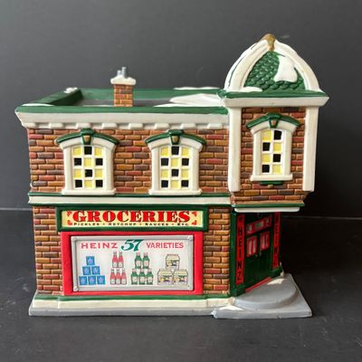 LOT 157: Department 56 Profiles The Heinz Grocery Store Christmas Village Building (1 of 6)