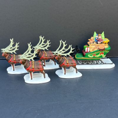 LOT 138: Department 56 Heritage Village Collection Christmas Figurines Lot with Boxes