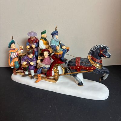 LOT 98: Dept 56 Twelve Says of Dickens Village: Eleven Lords A-Leaping, Seven Swans A-Swimming, Nine Ladies Dancing, Twelve Drummers...