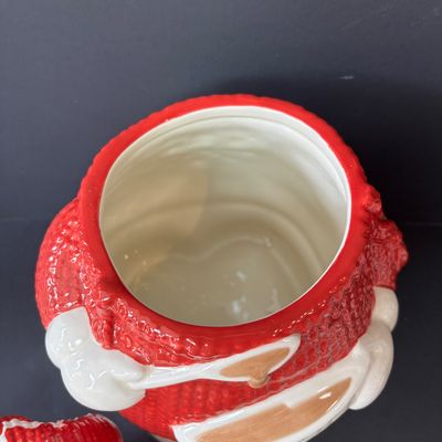 LOT 148: Dept 56 Billy Buttons Cookie Jar & Cookies for Santa Plate